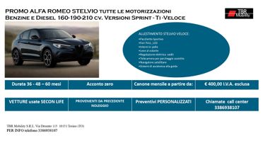 Alfa Romeo Stelvio 2.2 Turbodiesel 210 CV AT8 Q4 Veloce