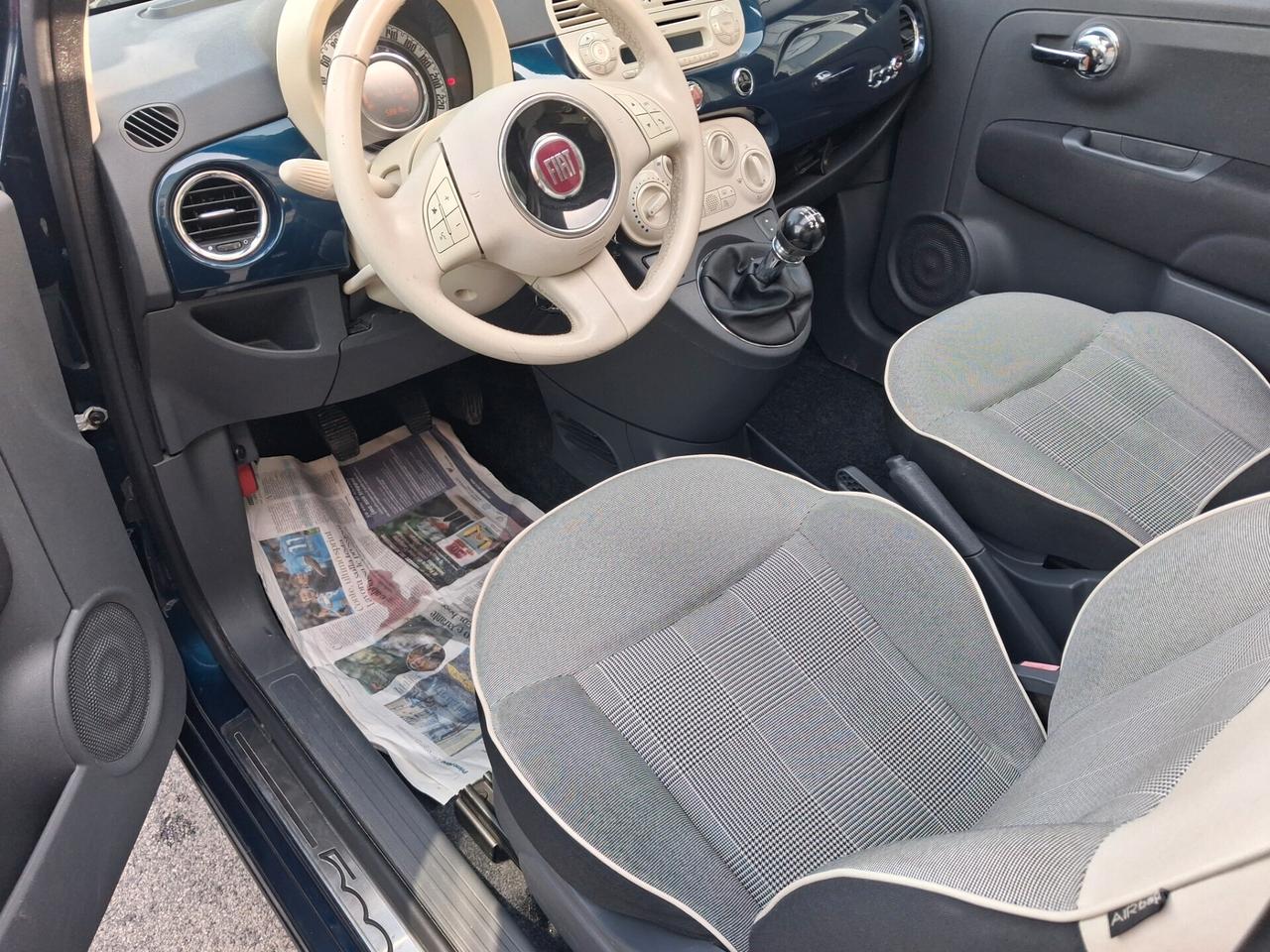 Fiat 500 C ABRIO 1.2 69 C.V. KM 58650 UNICO PROPRIETARIO ANTIFURTO BLOCKSHAFFT