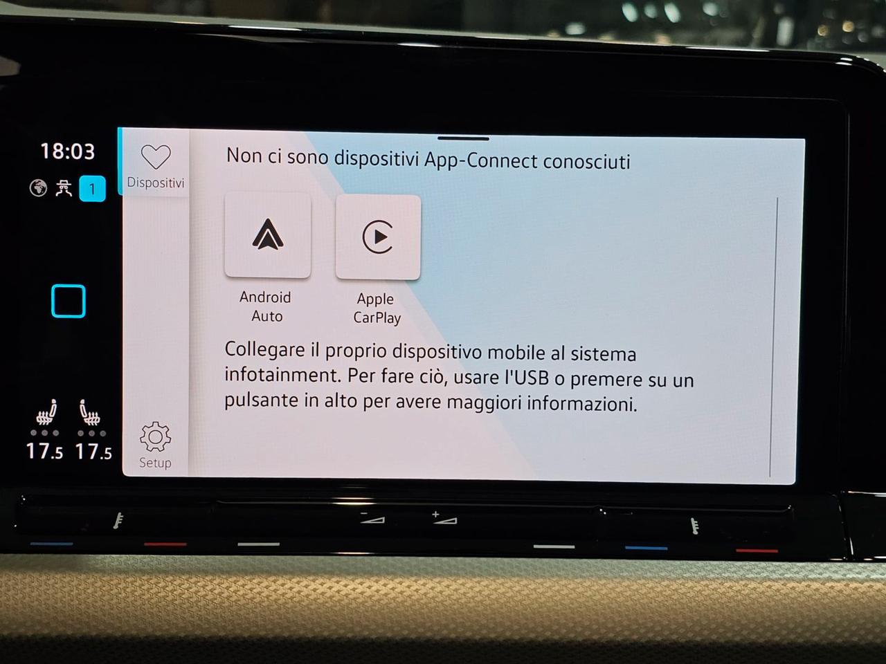Volkswagen Golf ETSI MOVE LIFE C.16 Tetto Led Matrix Clima3Zone