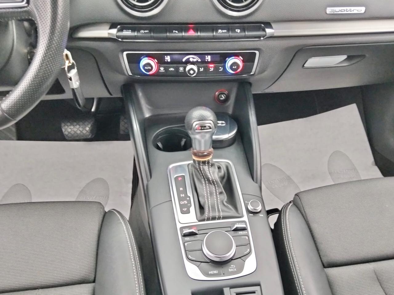 Audi A3 2.0 TDI 184 CV Quattro S tronic*S Line*Navi*Pelle*Xenon*Euro6