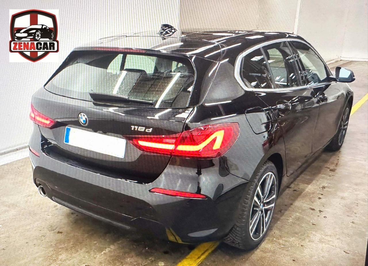 Bmw 116d 5p. Business Advantage 1.5 Automatica Navi Led Camera Virtual Cokpit Unico Prorietario Fatturabile