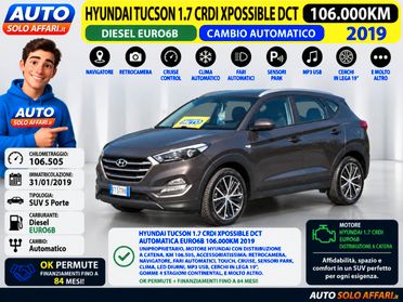 Hyundai Tucson 1.7 CRDI 141CV DCT CAMBIO AUTOMATICO/EURO6B/CAMERA/NAVI