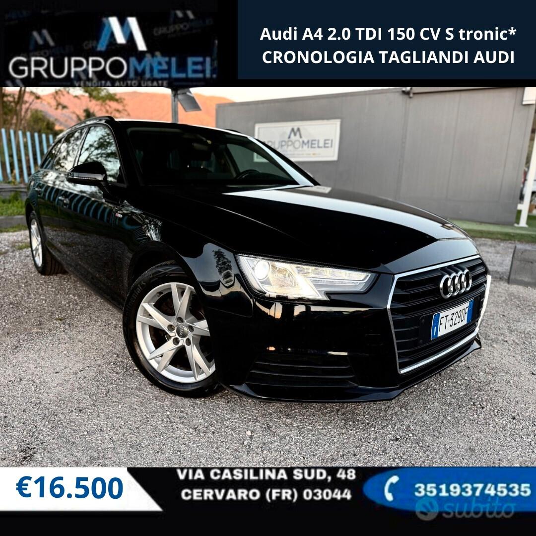 Audi A4 2.0 TDI 150 CV S tronic*CRONOLOGIA TAGLIANDI AUDI