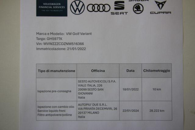 VOLKSWAGEN Golf Variant 1.5 eTSI EVO ACT DSG Life 131CV