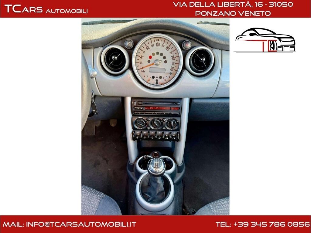 MINI 1.6 COOPER - NEOPATENTE - GARANZIA TCARS