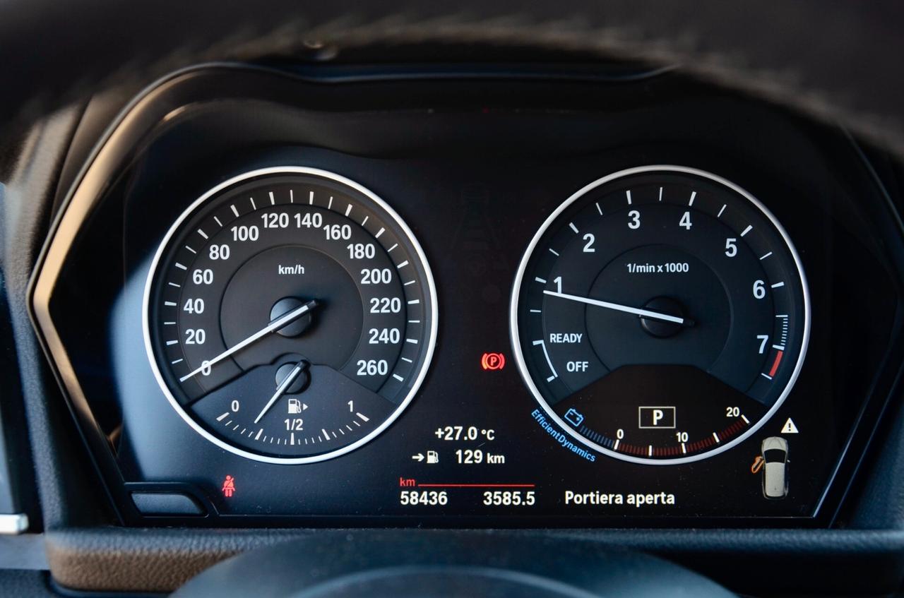 BMW 218i GRAN TOURER MSPORT 136cv AUTO, UNICOPROPRIETARIO, UFF ITALIANA, SERVICE UFF BMW, FULL LED, NAVI, PERMUTE