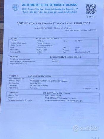 MERCEDES-BENZ SLK 200 cat Kompressor Evo A.S.I.