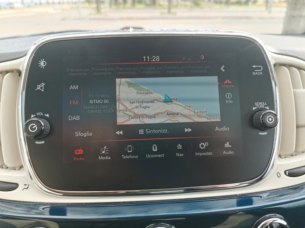 Fiat 500 1.2 Lounge NAVIGATORE