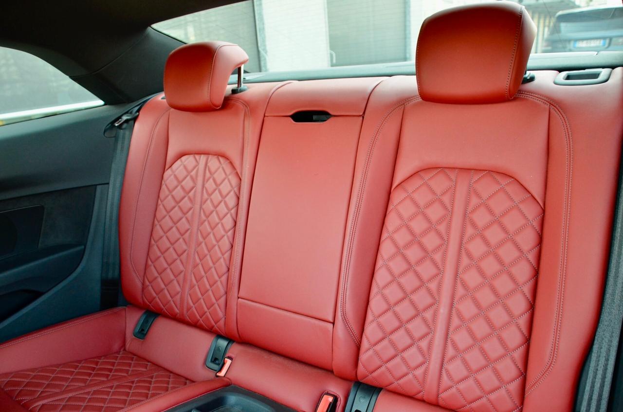 AUDI S5 COUPE 3.0 TDI MHEV QUATTRO 347cv TIPTRONIC, UFF ITALIANA, SERVICE AUDI, TETTO, MATRIX, BLACK PACK, INSERTI IN CARBONIO, 20", PERMUTE