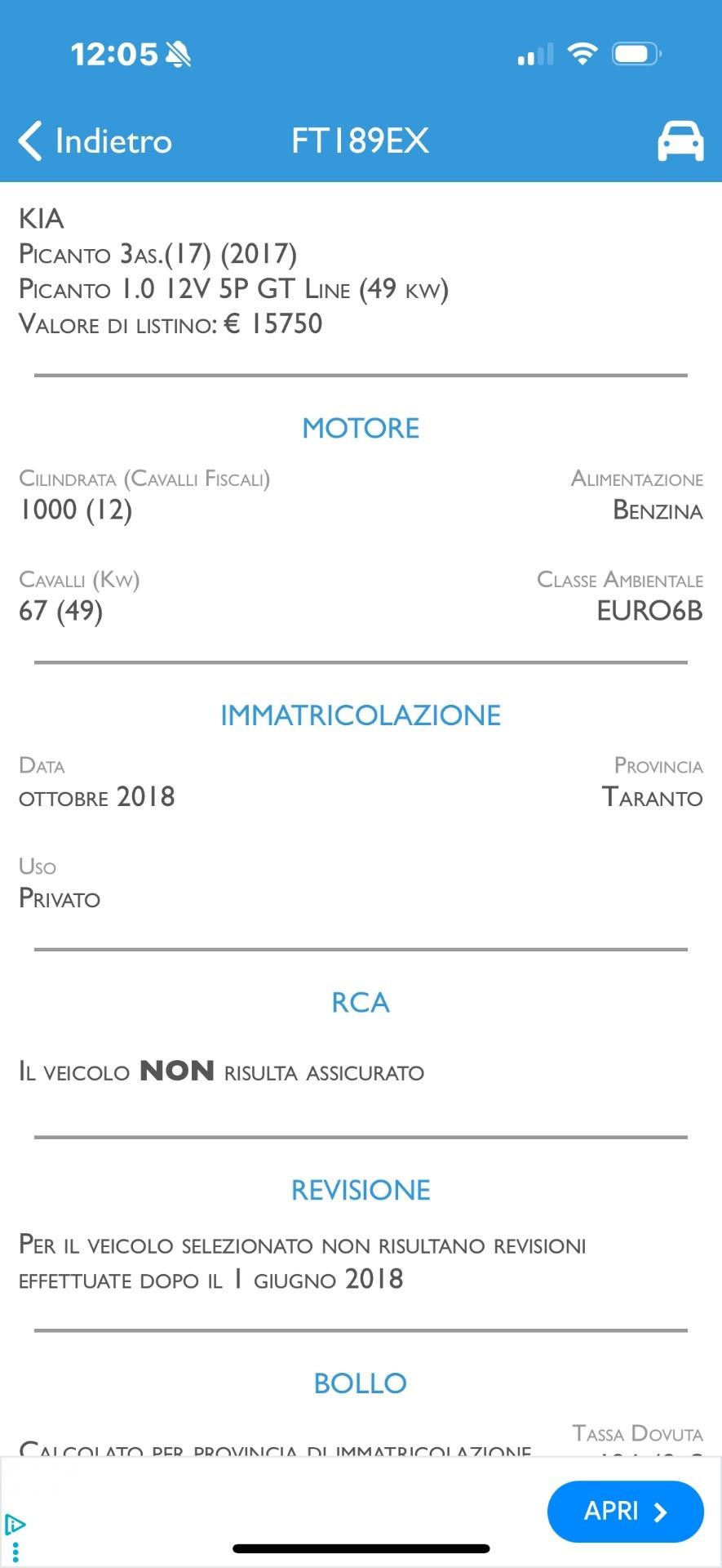 Kia Picanto 1.0 12V 5 porte Cool Prezzo Promo Finanziamento In Sede