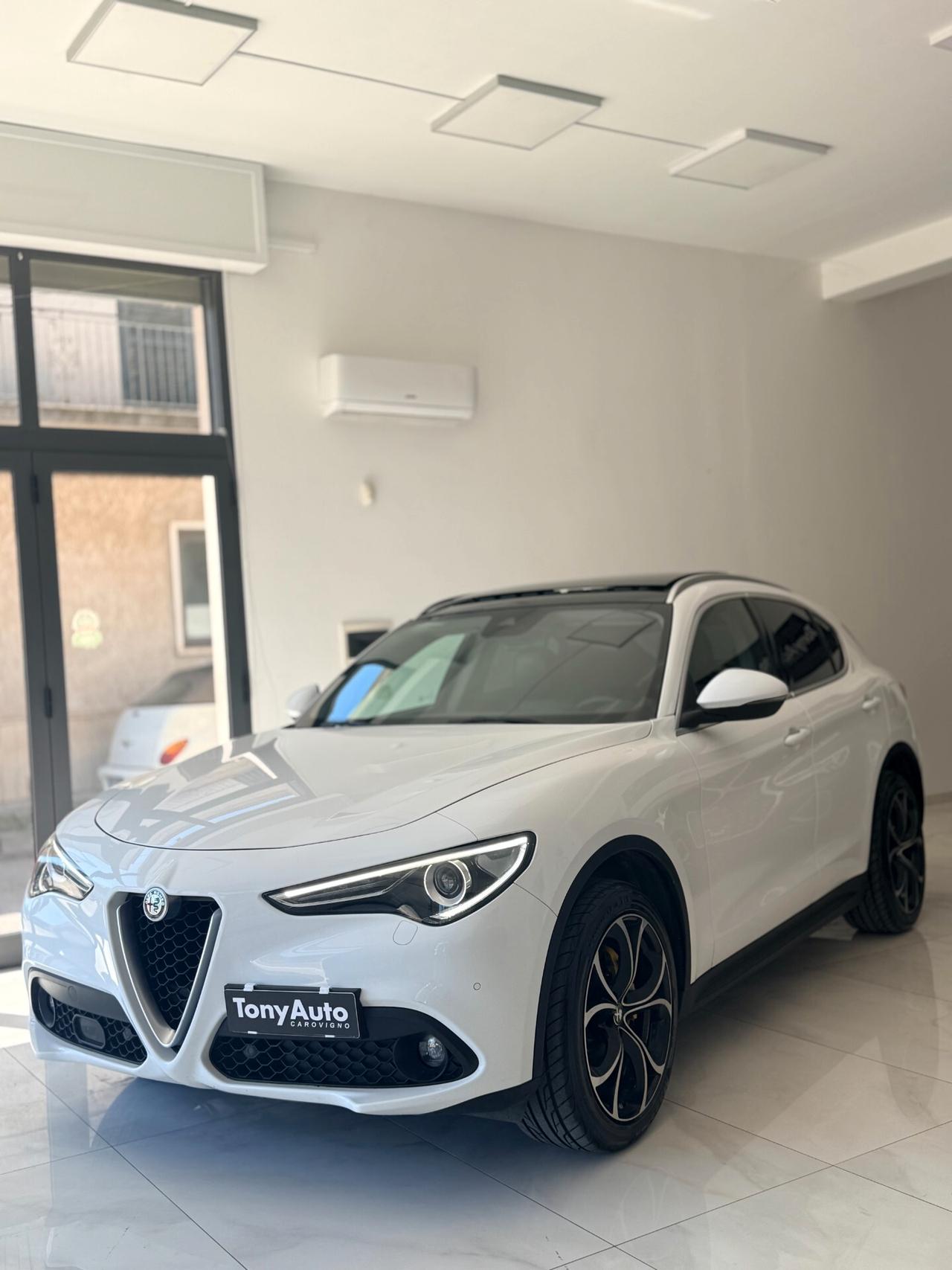 Alfa Romeo Stelvio 2.2 t Super Q4 210cv auto TETTO APRIBILE,TELECAMERA,SEDILI RISCALDABILI,NAVI,ANDROID AUTO,BLOCK SHAF