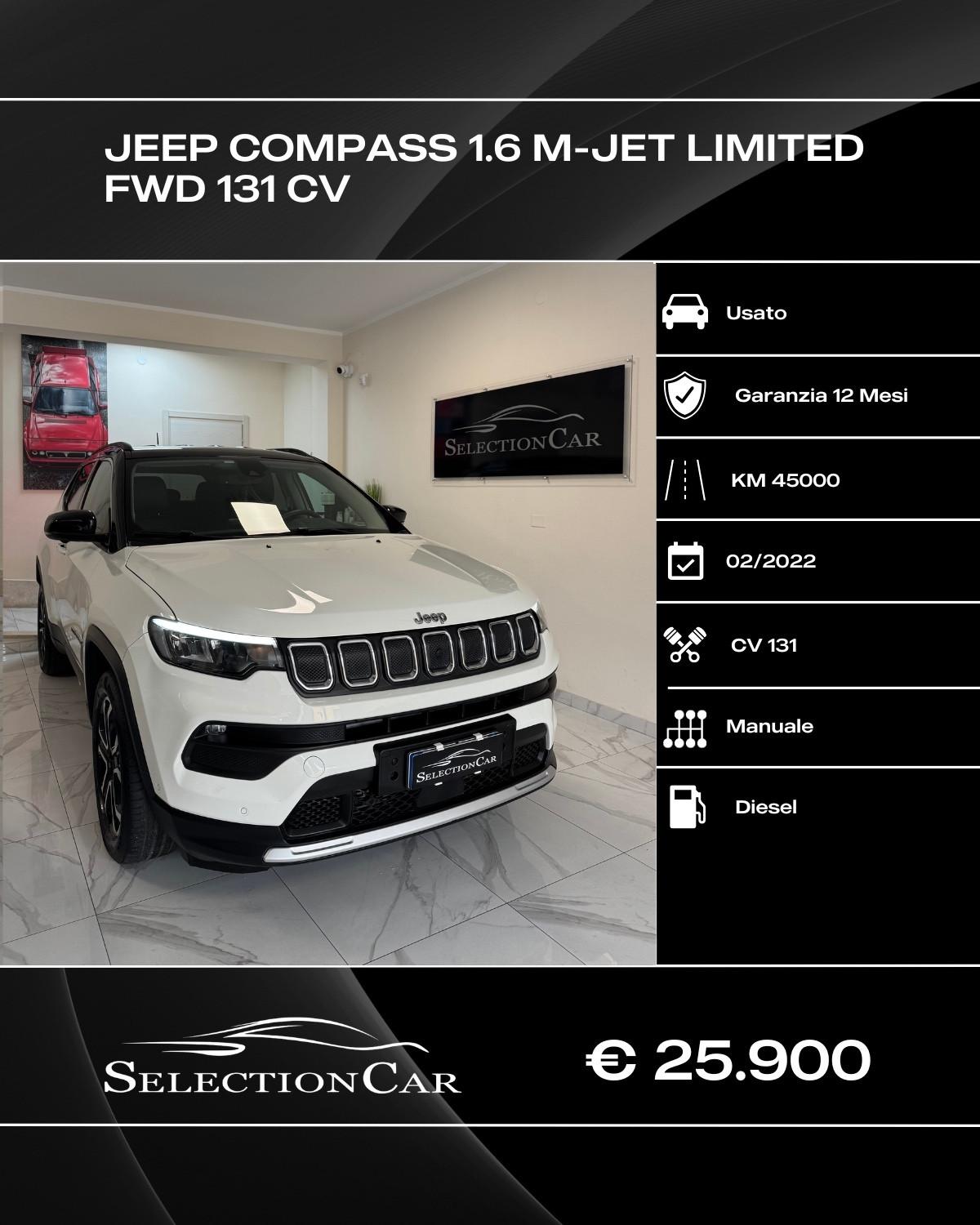 Jeep Compass 1.6 Multijet II 2WD Limited