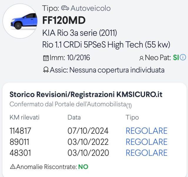 KIA Rio 1.1 CRDi 5p.S&S High Tech