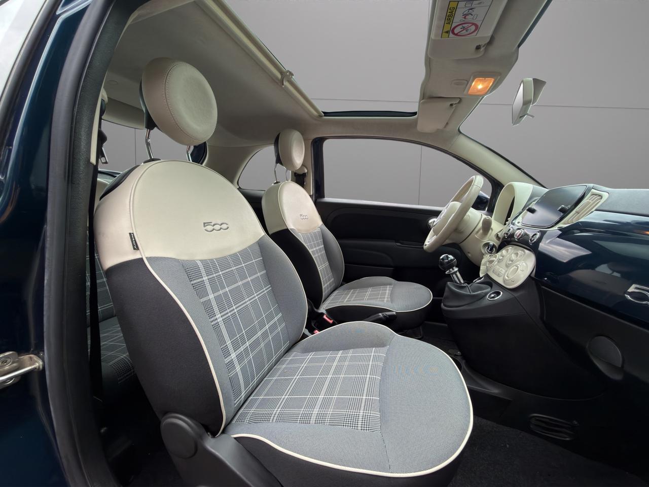 Fiat 500 1.2 Lounge 69cv - Unipro - Promo Finanziamento - Tagliandi certificati - Uconnect 7" - Tetto panoramico - Garanzia