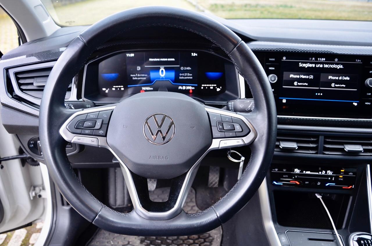 VOLKSWAGEN POLO 1.0 TSI LIFE 95cv, UNICO UTILIZZATORE, UFF ITALIANA, FARI LED, APPLE ANDROID, EURO 6D, PERMUTE