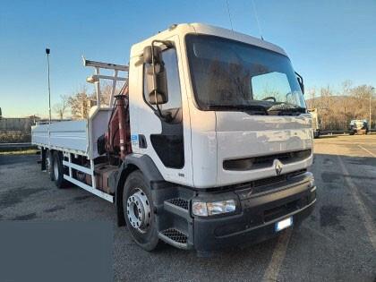 AUTOCARRO RENAULT V I 22AXA8 CASSONATO CON GRU APPLICATA DIETRO LA CABINA