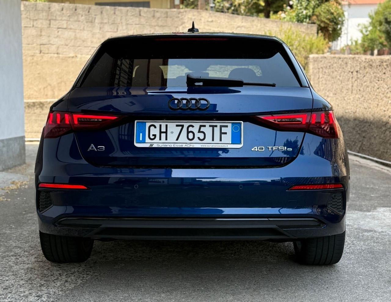 Audi A3 40TFSI 1.5 benzina/elettrica plugin 150+54 cv