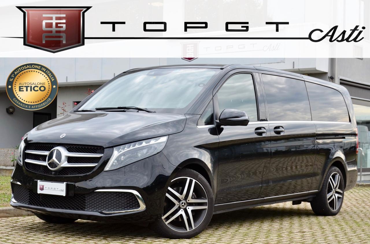 MERCEDES-BENZ V EXTRALONG 300d PREMIUM 4MATIC 237cv AUTO, 7 POSTI, PREZZO IVA ESCLUSA, UNICO UTILIZZATORE, UFF ITALIANA, SERVICE MERCEDES, BURMESTER, RETRO 360°, PORTE ELETTRICHE, PERMUTE