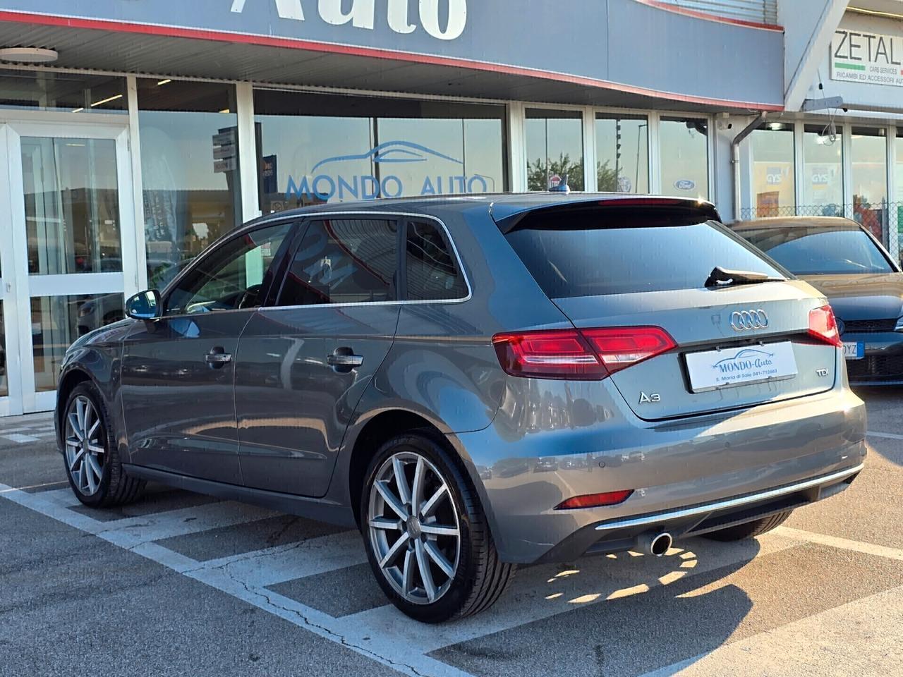 Audi A3 SPB 1.6 TDI 116 CV 2018 OK NEOPATENTATI