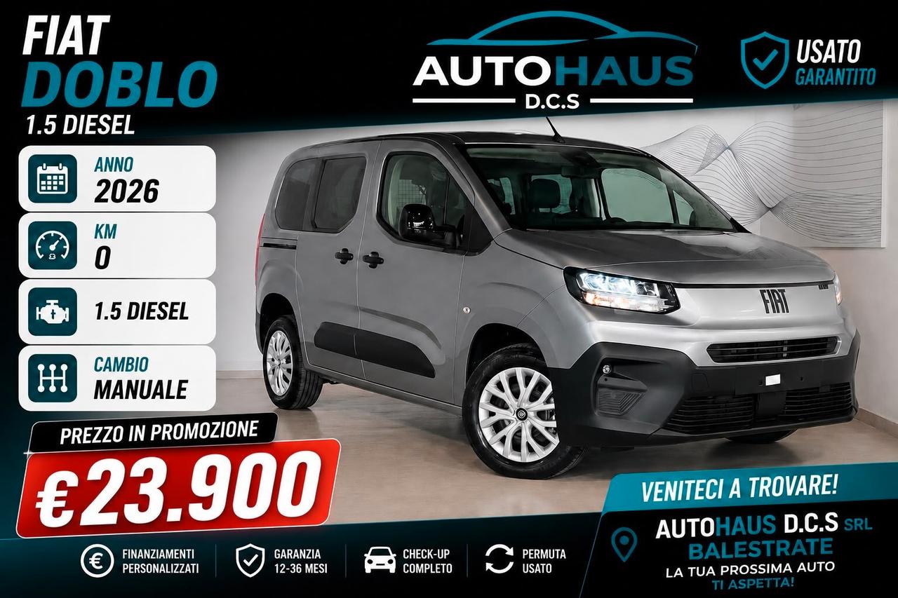 Fiat Doblò 1.5 Diesel 100CV 5 POSTI - N1