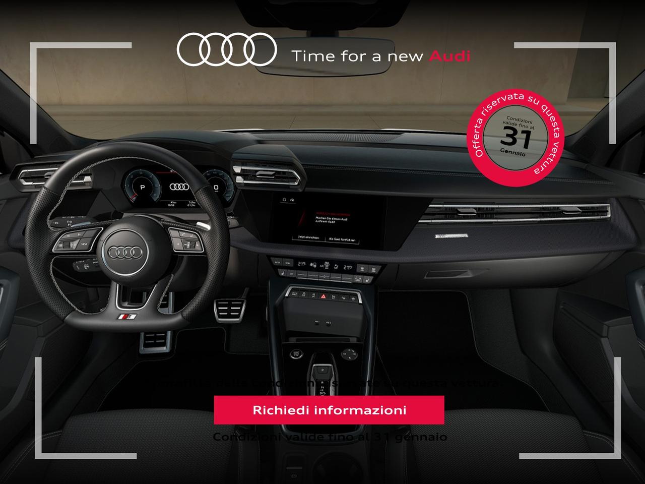 Audi A3 sportback 2.0 tdi s line edition 150cv s-tronic