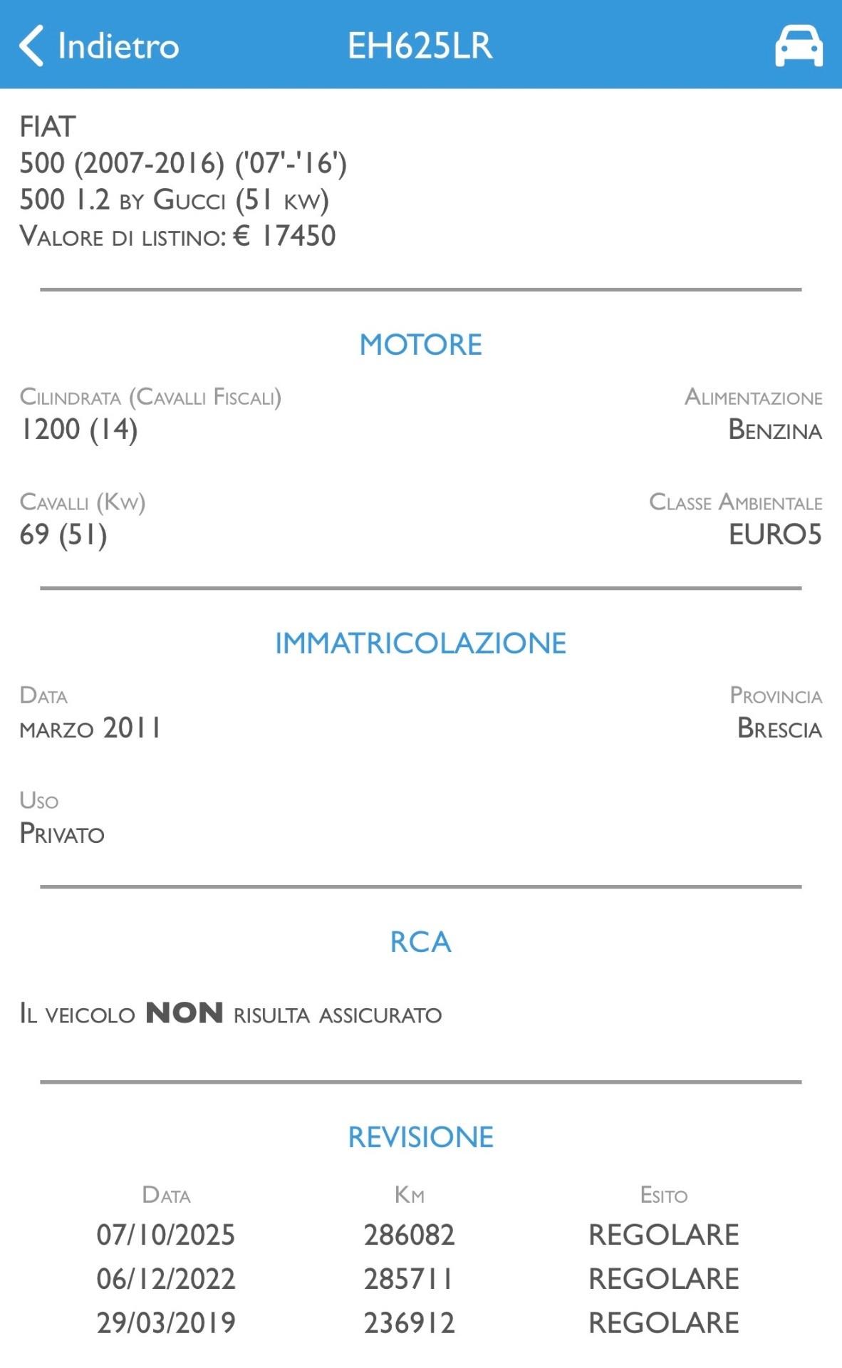 Fiat 500 1.2 Sport 69cv 2011