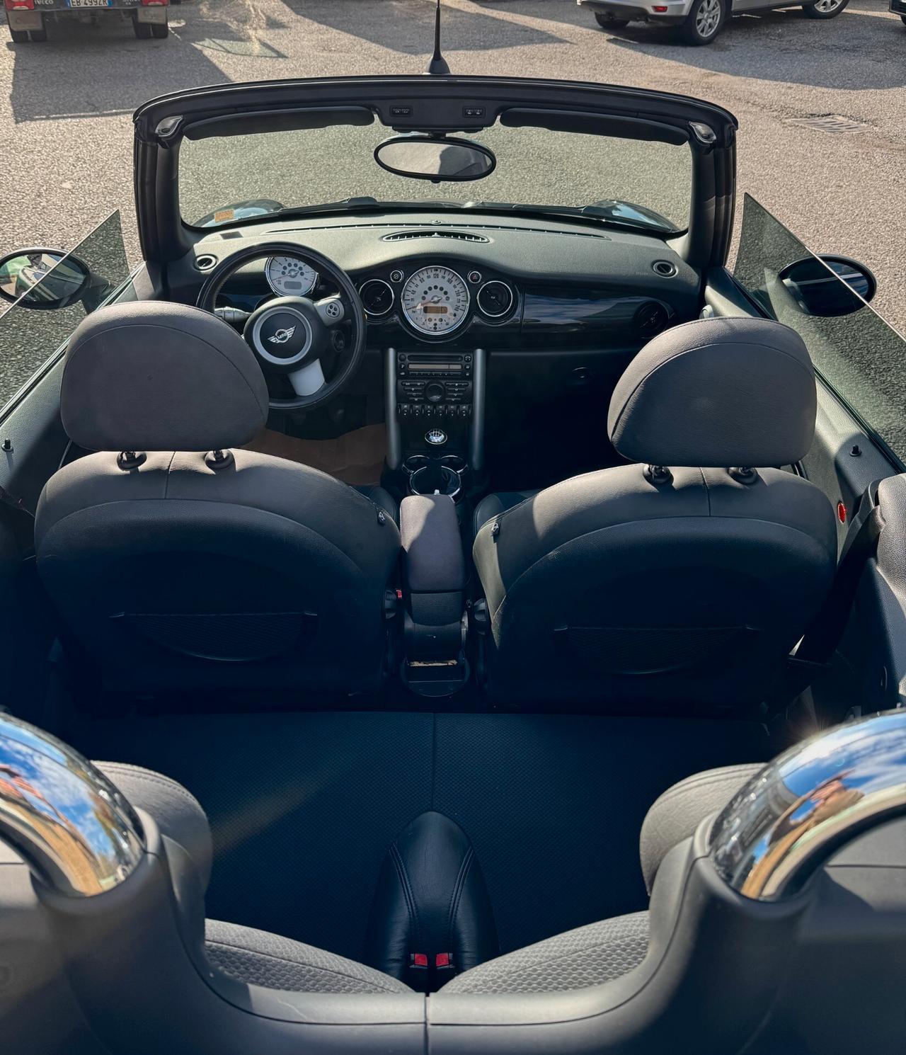 Mini Cabrio 1.6 85kw Benz *Catena Distribuz.*doppio treno di cerchi lega*