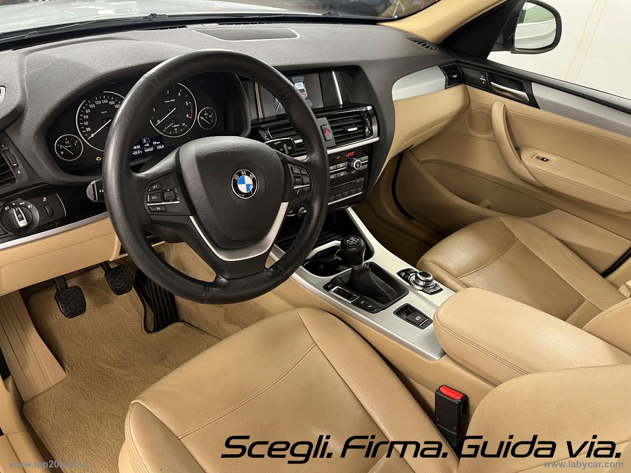 BMW X3 XDrive20d XLine|PELLE TOTALE|8 GOMME