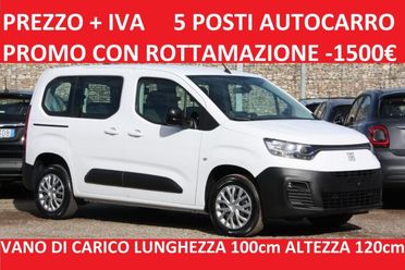 FIAT Doblo Doblò 1.5 BlueHdi 100CV Combi N1 5 POSTI AUTOCARRO