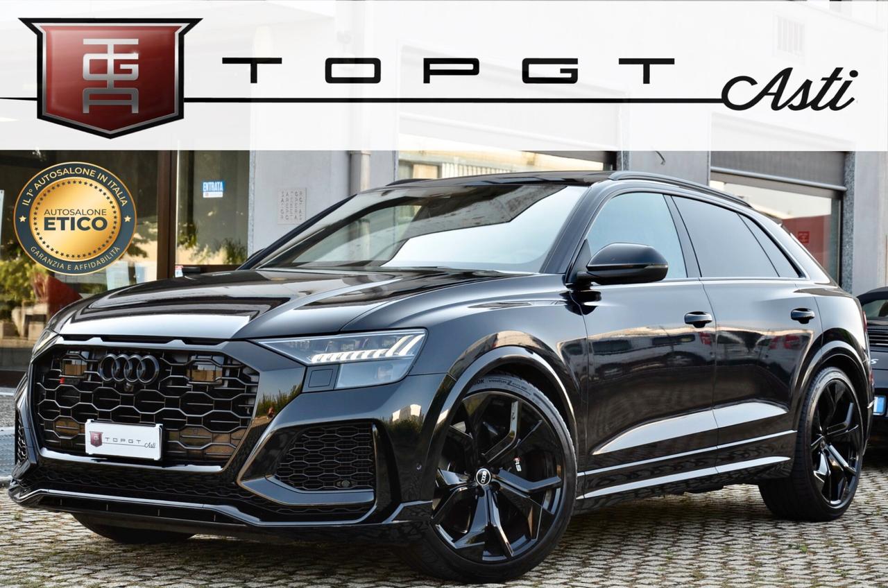 AUDI RS Q8 4.0 MHEV QUATTRO 600cv TIPTRONIC, SERVICE UFF AUDI, TETTO, MATRIX, HI-FI BANG&OLUFSEN, GANCIO TRAINO, EURO 6D, PERMUTE