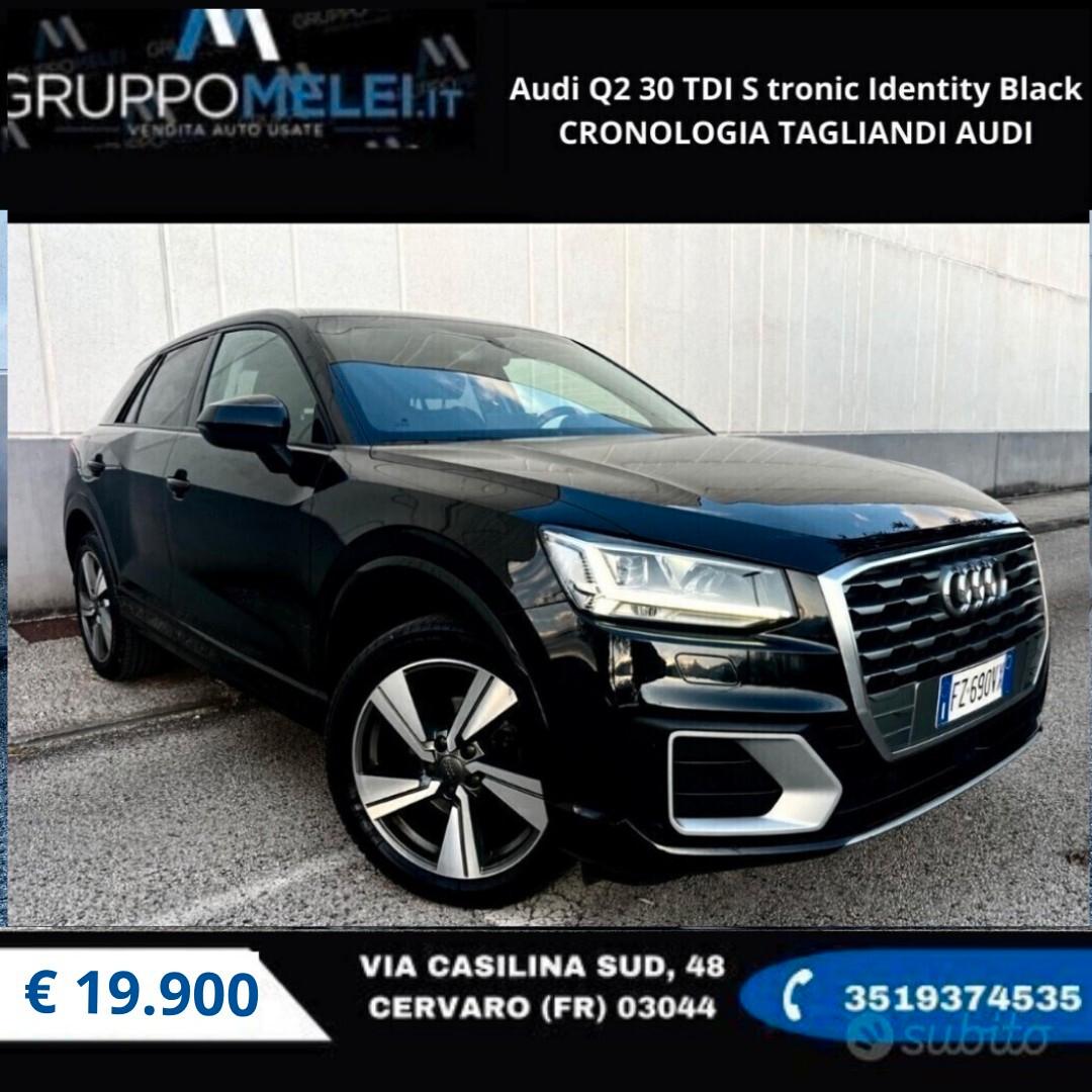 Audi Q2 1.6 TDI S tronic Identity Black CRONOLOGIA TAGLIANDI AUDI