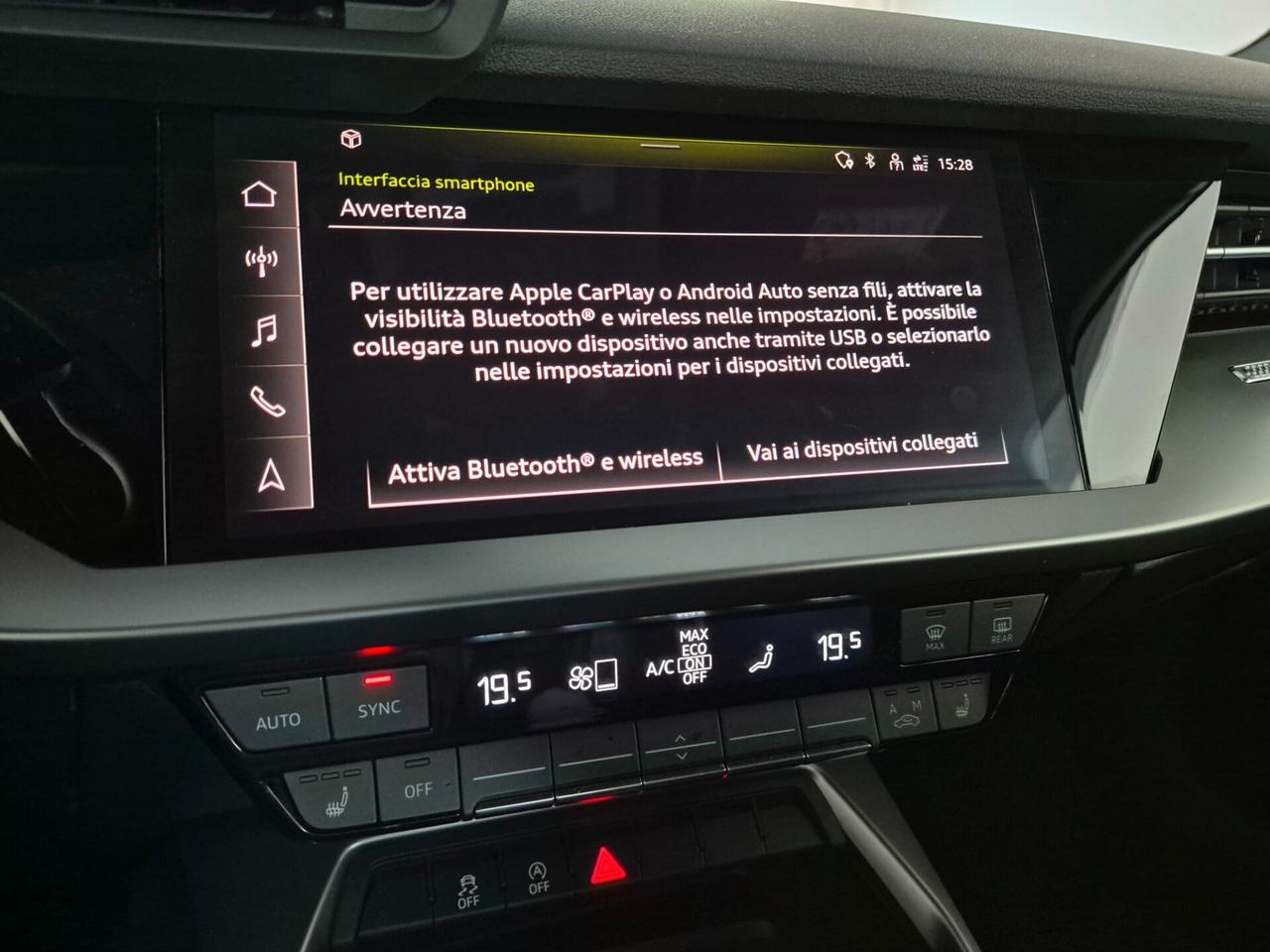 Audi A3 SPB 1.0 TFSI/MHEV S-TRONIC LED APPLE CAR PLAY/ANDROID AUTO VIRTUAL COCKPIT PLUS SEDILI RISCALDABILI ACC VETRI PRIVACY