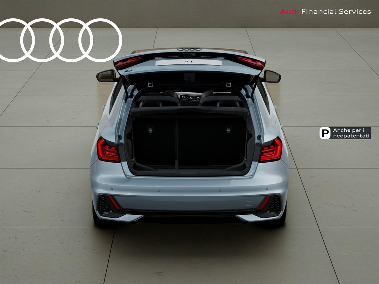 Audi A1 sportback 30 1.0 tfsi identity black 116cv s-tronic