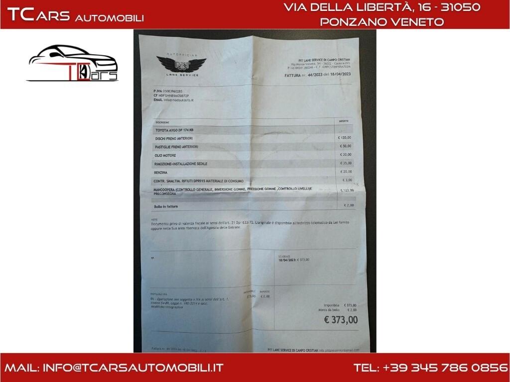 TOYOTA AYGO 1.0 BENZINA-AUTOMATICA-GARANZIA TCARS