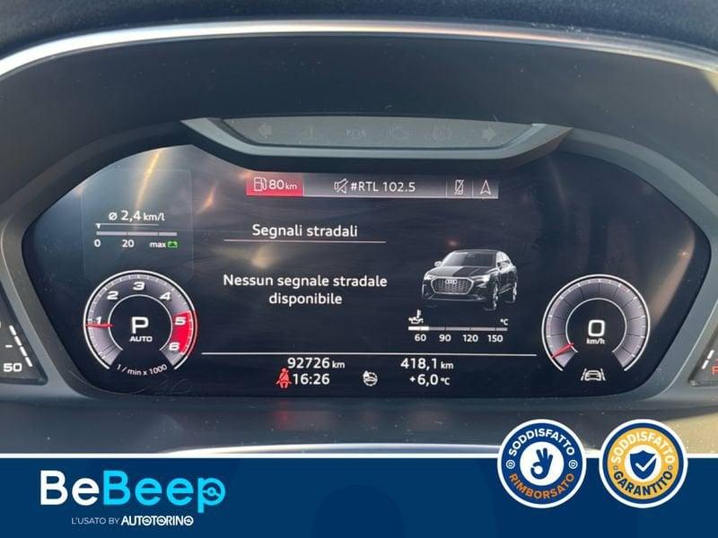 Audi Q3 SPORTBACK 40 2.0 TDI S LINE EDITION QUATTRO 190