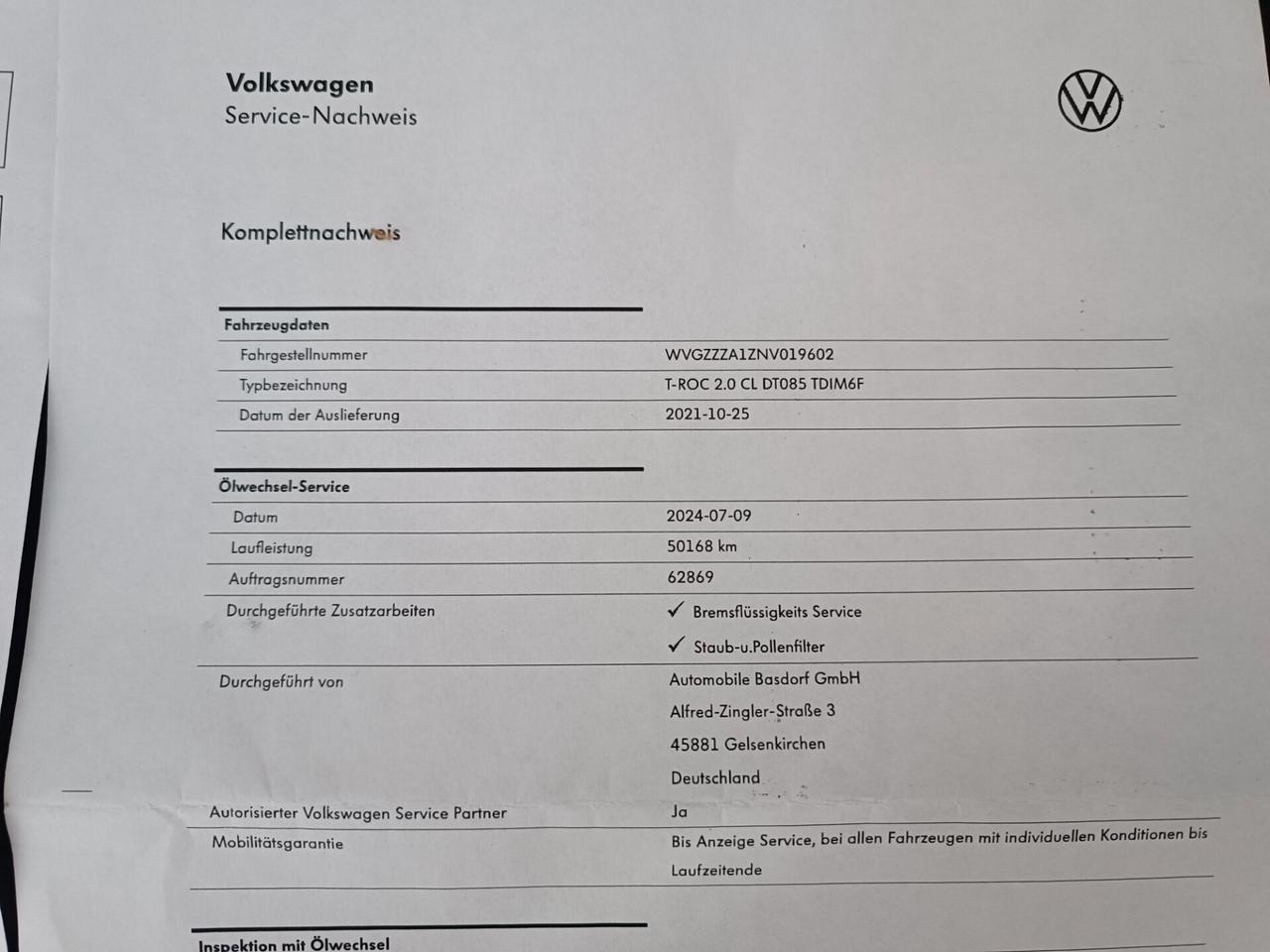 Volkswagen T-Roc 2.0 TDI SCR Style BlueMotion Technology LED, Navi, KM Certif. VW!