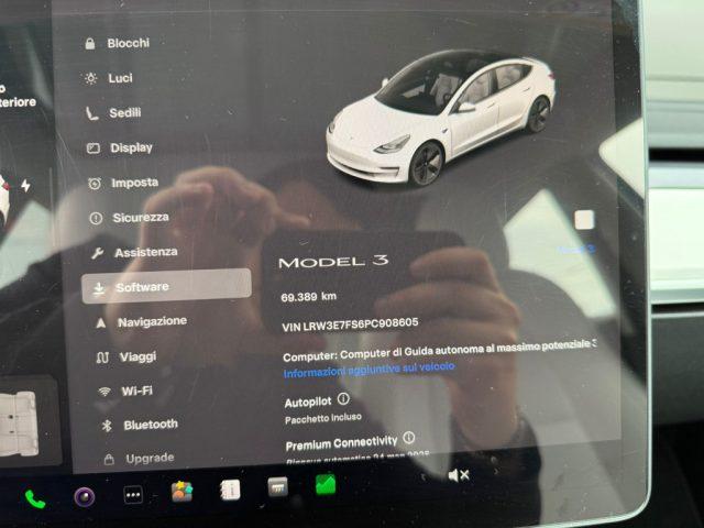 TESLA Model 3 RWD AUTOPILOT-LED-PELLE BIANCA-TETTO-WINTER