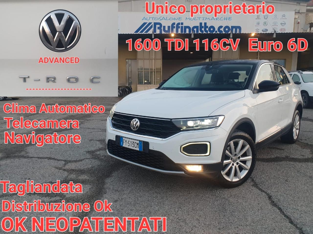 Volkswagen T-Roc 1.6 TDI SCR Advanced BlueMotion Technology