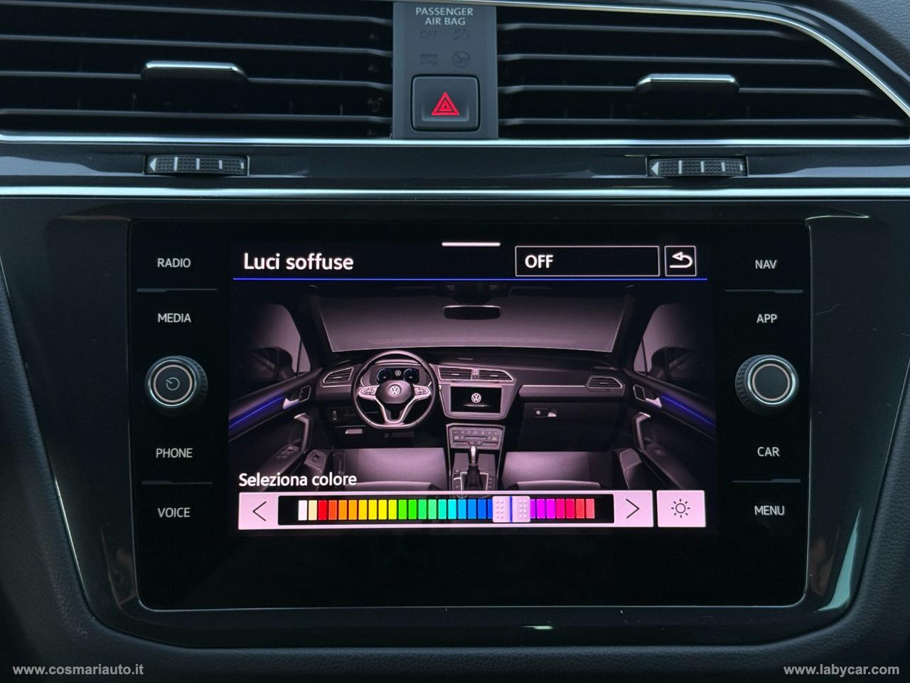 VOLKSWAGEN Tiguan 2.0 TDI 150CV DSG R-Line 2023 LUCI AMBIENTE