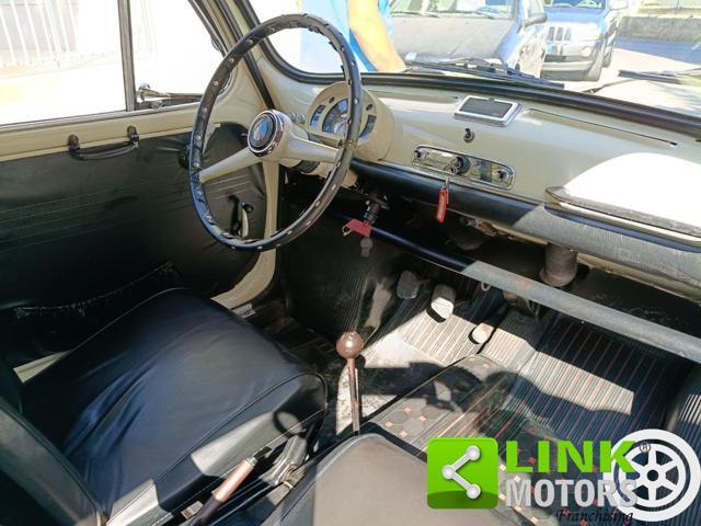 FIAT 600 D FANALONA LIBRETTO E TARGHE ORIGINALI