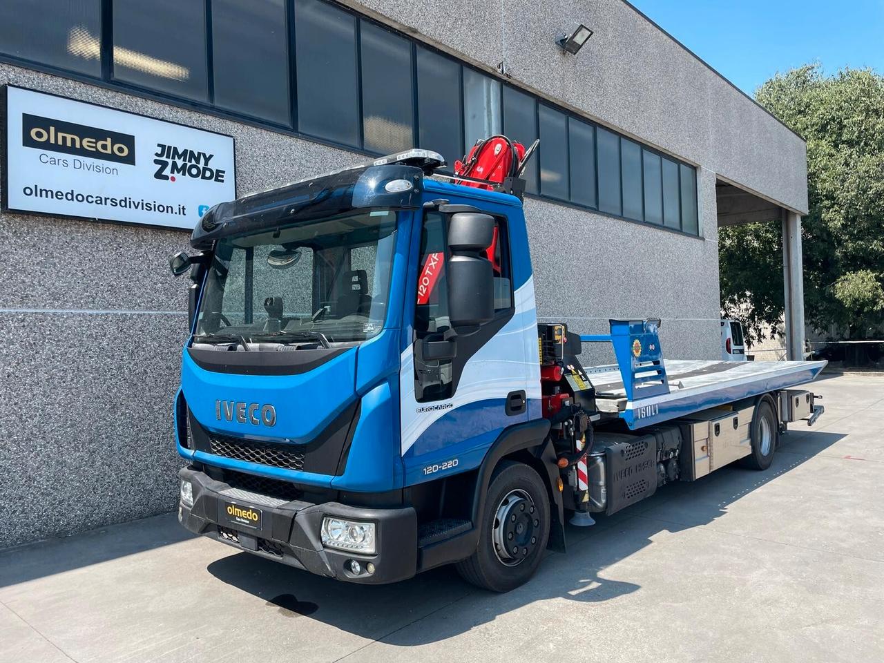 Iveco Eurocargo 120El22P Pas Carro Atrezzi Isoli Slide-D + Gru Fassi