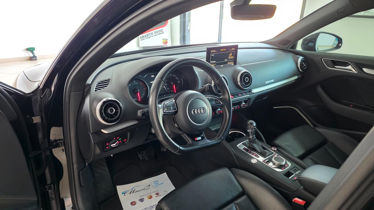 Audi A3 SPB 2.0 TDI 184 CV S tronic S Line quattro TETTO