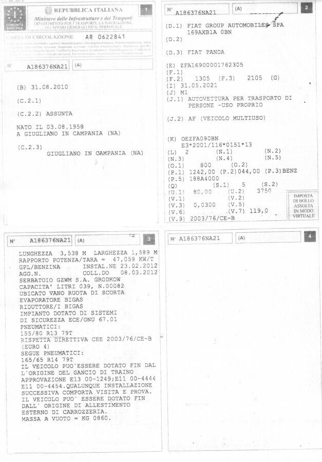 Fiat Panda 1.2 BZ/GPL 2032 Navigatore