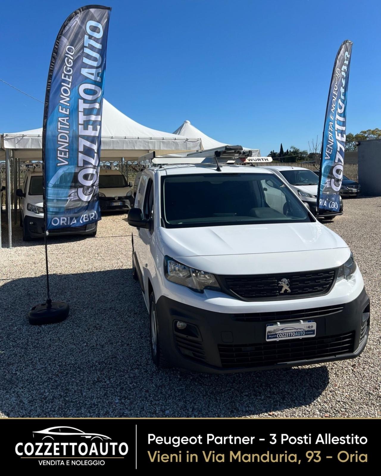 Peugeot Partner 3 posti Allestito passo corto