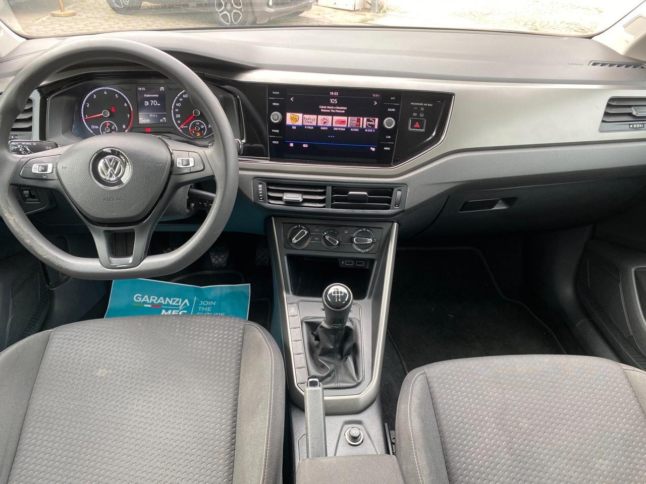 VOLKSWAGEN - Polo - 1.0 EVO 80CV 5p. Comfortline BMT - NEOPATENTATI - FINANZIABILE - PERMUTE