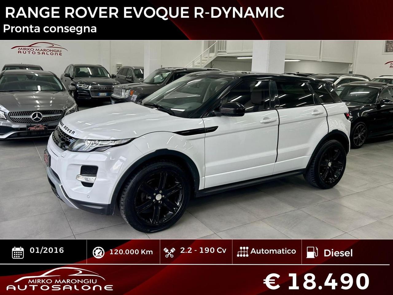 Range Evoque 2.2 190 cv Edition R Dynamic FINANZIABILE