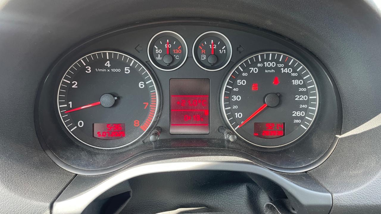 AUDI A3 SPORTBACK 2.0TFSI MANUALE QUATTRO - 2004