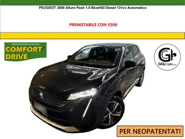 Peugeot 3008 II Allure Pack 1.5 Blue HDI Automatico Neopatentati
