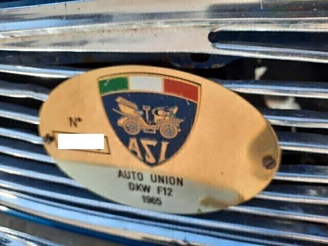 Audi DKW f12 coupe' -asi targa oro - 1965