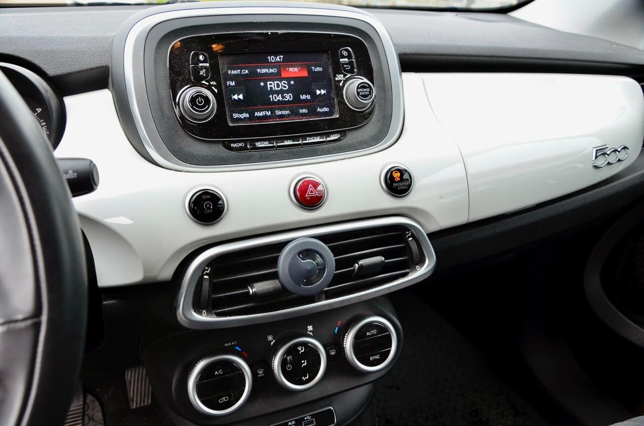 FIAT 500X 1.6 MJT LOUNGE 120cv, UNICOPROPRIETARIO, EURO 6B, FARI XENO, NAVI, PERMUTE